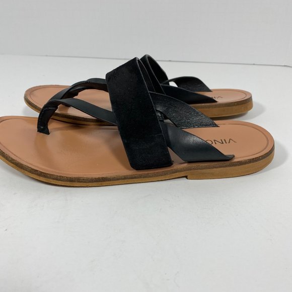 Vince Tess Sandal Leather & Suede Black - Picture 2 of 10